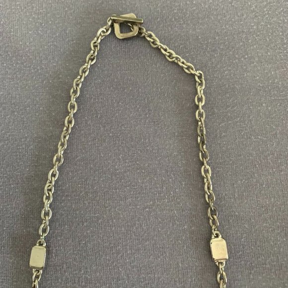 2/$20 Navy/Silver/Faux Pearl set of Necklace and Earrings - Picture 5 of 7